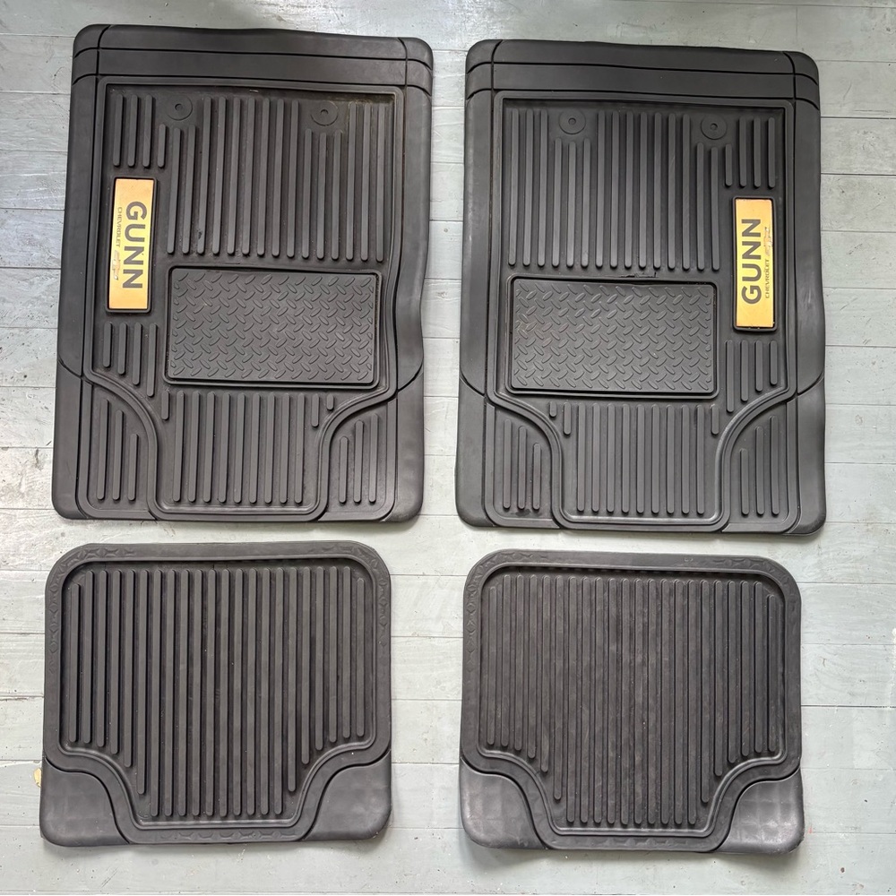 Gunn Black Car Floor Mats Set